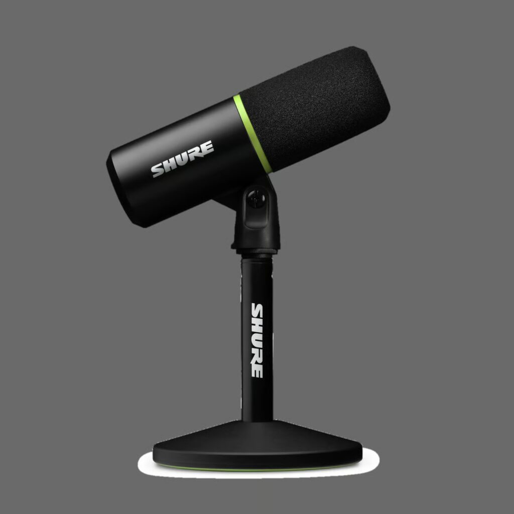 Shure MV6 USB-Mikrofon für Sprachaufnahmen und Content-Produktion
